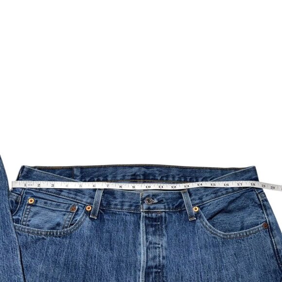 Levi's 501 Straight Cut Jeans Blue Size 36 x 29 - Picture 4 of 11